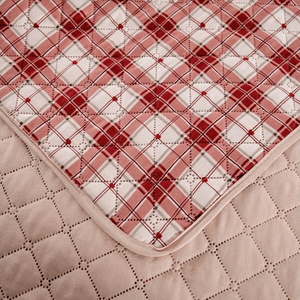 Prehoz na posteľ TARTAN HEART, farebný Rozmer: 170 x 210 cm