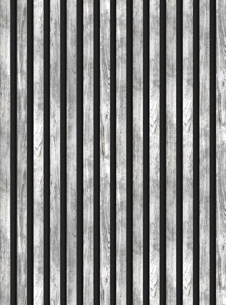 Mexen Lam-F, akustické stenové lamely 275 × 31,5 cm, filc 6 mm, dub bielený, S105-275317-2812-064
