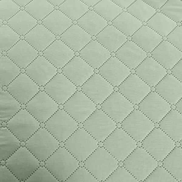 Prehoz na posteľ MICROVELLE, zelený Rozmer: 170 x 210 cm