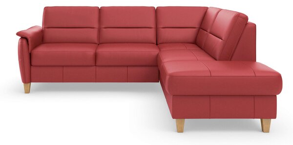 ROHOVÁ SEDAČKA, koža, červená Sit & More - Sedačky, Online Only