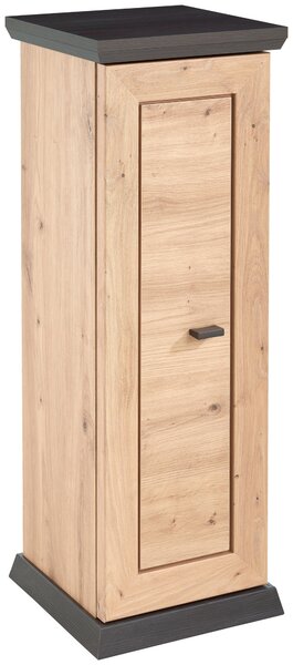 STOJAN NA KVETY tmavosivá, dub artisan Xora - Stolíky do obývačky, Online Only