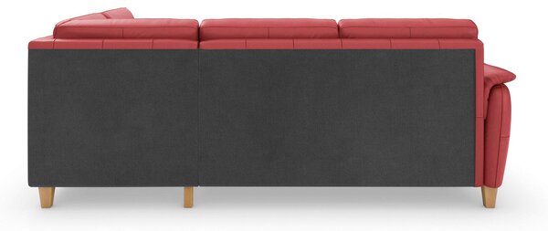 ROHOVÁ SEDAČKA, koža, červená Sit & More - Sedačky, Online Only