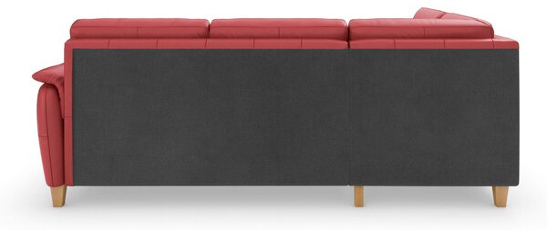 ROHOVÁ SEDAČKA, koža, červená Sit & More - Sedačky, Online Only