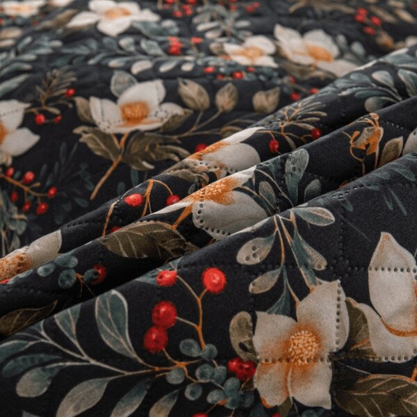Prehoz na posteľ WINTER MAGNOLIA, farebný Rozmer: 220 x 240 cm