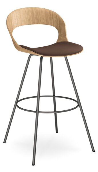 LD SEATING - Barová stolička LOTUS LT-12-L s čalúneným sedadlom
