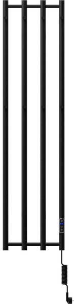 Mexen Pino, elektrické vykurovacie teleso s vešiakmi na uteráky 1405x347 mm, 250 W, čierna, W301-1405-347-00-70