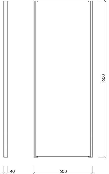 Nástenné zrkadlo s dreveným rámom 60x160 cm Lun – noo.ma