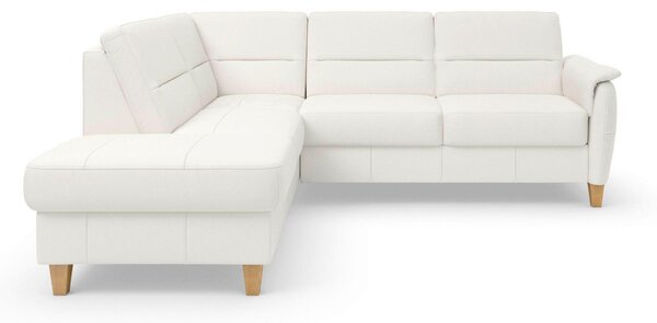 ROHOVÁ SEDAČKA, koža, biela Sit & More - Sedačky, Online Only
