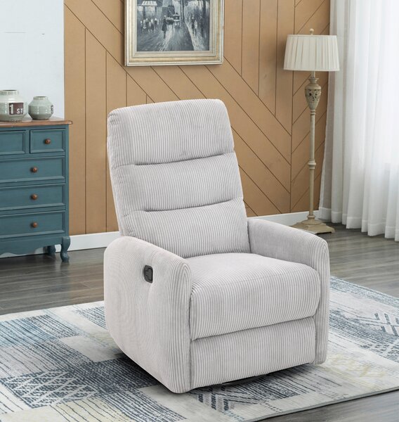 RELAXAČNÉ KRESLO, kov, textil, svetlosivá Carryhome - Kreslá