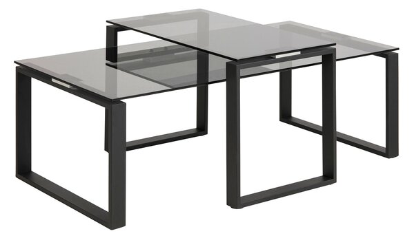 Čierny Konferenčný stolík Katrine – 45 × 115 × 69 cm ACTONA
