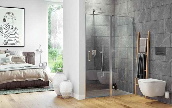 Excellent Mazo sprchové dvere 69.5 cm výklopné chróm lesklá/priehľadné sklo KAEX.3025.1D.0650.LP