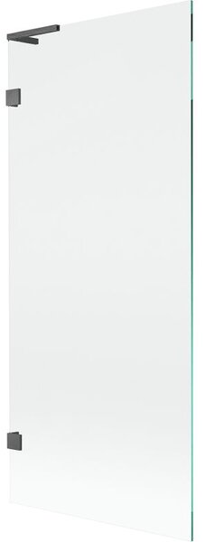 Mexen Lunar L vaňová zástena 1-krídlová 80 x 150 cm, transparentná, brúsená gun gray - 897L-080-000-66-00