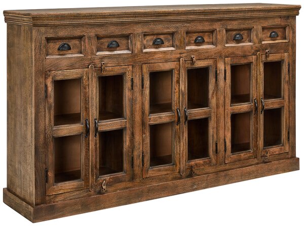 ŠIROKÁ KOMODA, mangové drevo, hnedá, 210/120/45 cm Ambia Home - Komody