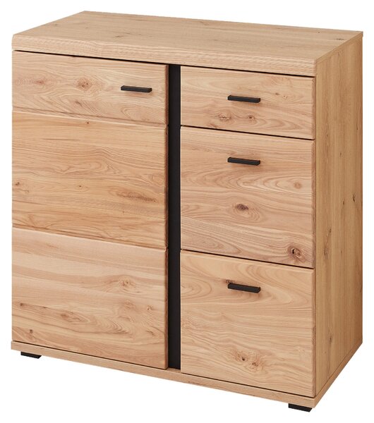 KOMODA, farba jaseňa, dub artisan, 85/86/43 cm Linea Natura - Komody, Online Only