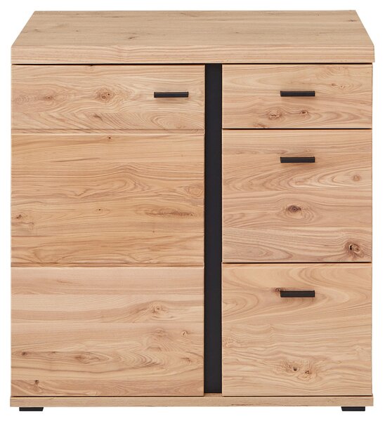 KOMODA, farba jaseňa, dub artisan, 85/86/43 cm Linea Natura - Komody, Online Only