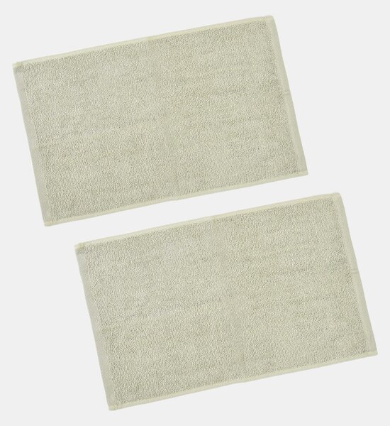 Sinsay - Jednofarebné bavlnené uteráky 2 pack - žlto-zelená