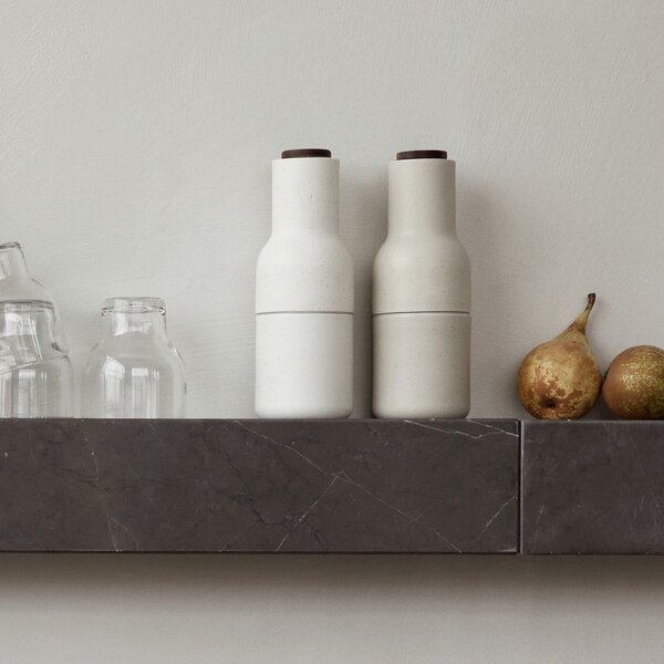 Mlynčeky na soľ a korenie Bottle, Ceramic, Sand, set 2ks – Audo Copenhagen