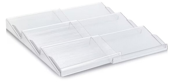 Zeller Present Organizér na korenky do zásuvky, schodíky 2ks COMPACTA - 41,3 x 19,5–38 x 3,2 cm