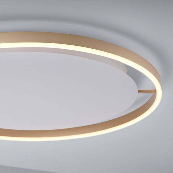 LED stropné svietidlo Ritus, Ø 58,5 cm, matná mosadz