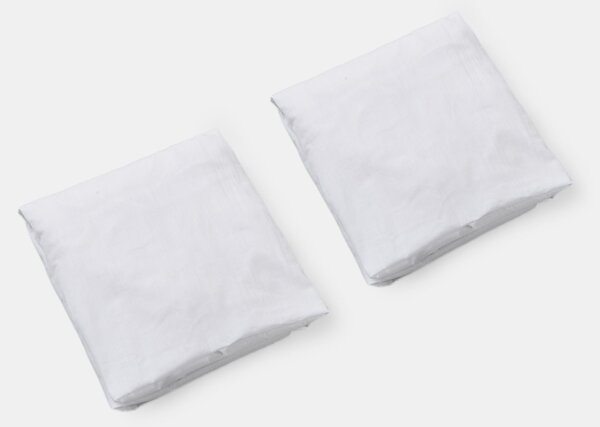 Sinsay - Bavlnené prestieradlá s gumou z odolnej tkaniny 2 pack - biela