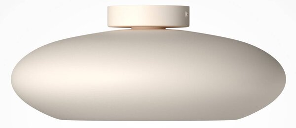 Stropné LED svetlo Aros, biele, Ø 40 cm, kov, 3 000 K, Biela / opálová, Obývacia izba / jedáleň, Hliník, Závesné svietidlo
