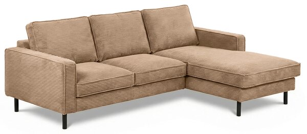 ROHOVÁ SEDAČKA, textil, svetlohnedá Livetastic - Sedačky, Online Only