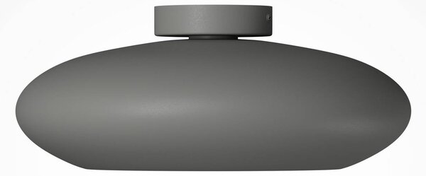 Stropné LED svetlo Aros, tmavošedé, Ø 40 cm, kov, 3 000 K, Hliník / sivá / zinok, Obývacia izba / jedáleň, Hliník, Závesné svietidlo