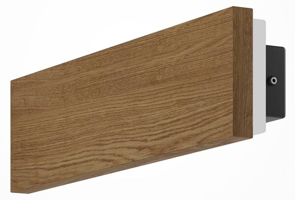 LED nástenné svetlo BASIC TEXTURE, drevo, šírka 30 cm,, Svetlé drevo, Obývacia izba / jedáleň, Drevo, Moderný, Nástenné svietidlo