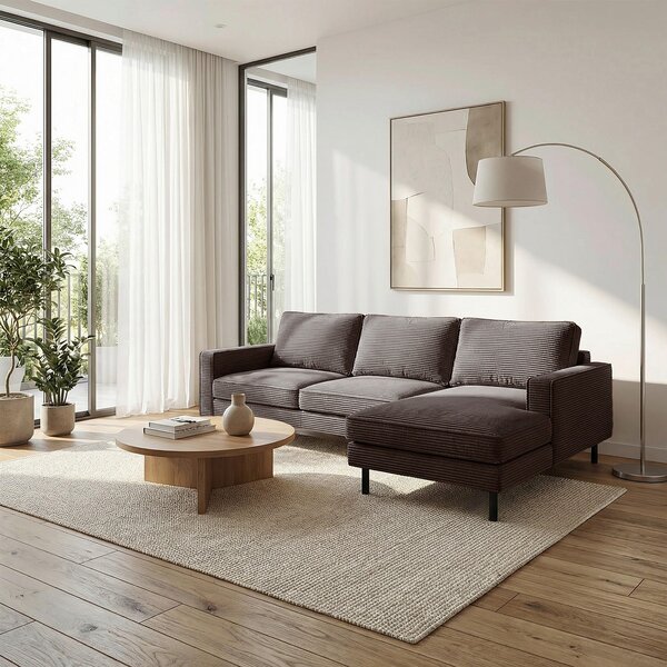 ROHOVÁ SEDAČKA, textil, taupe Livetastic - Sedačky, Online Only