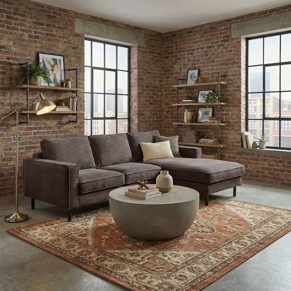 ROHOVÁ SEDAČKA, textil, taupe Livetastic - Sedačky, Online Only