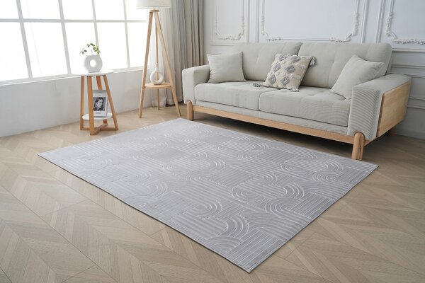 PLOCHO TKANÝ KOBEREC, 120/160 cm strieborná Kayoom - Online Only bytové doplnky, Online Only