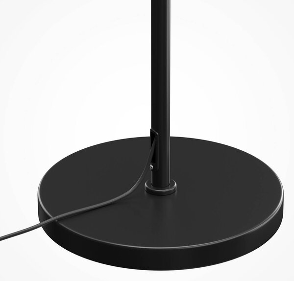 Stojacia lampa Dallas, čierna/čierna, výška 150 cm, 6-pl. stmievač, Čierna, Obývacia izba / jedáleň, Sklo, Moderný, Stojaca lampa