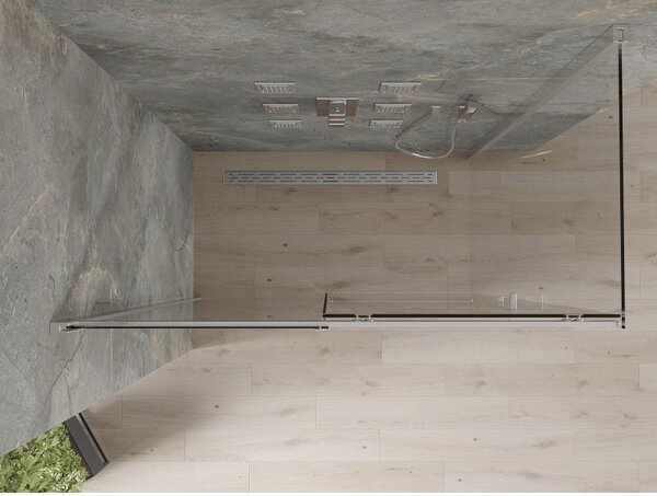 Mexen Omega posuvná sprchová kabína 160 x 90 cm, transparentná, chróm - 825-160-090-01-00