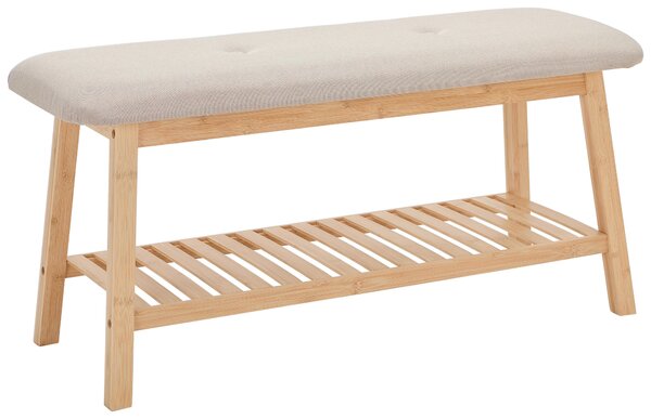 LAVICA NA TOPÁNKY, prírodná farba, béžová, 90/44.5/34.5 cm Carryhome - Online Only drobný nábytok, Online Only