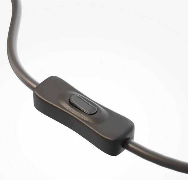Stolová LED lampa SCALA, hnedá/bronzová, výška 24 cm, sklo, stmievač, Hnedá / hrdzavá, Obývacia izba / jedáleň, Sklo, Moderný, Stojacie svietidlo