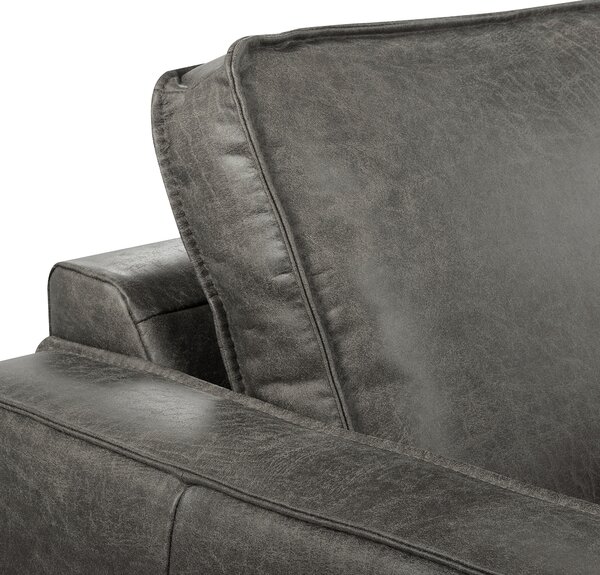 ROHOVÁ SEDAČKA, textil, koža, tmavosivá Livetastic - Sedačky, Online Only