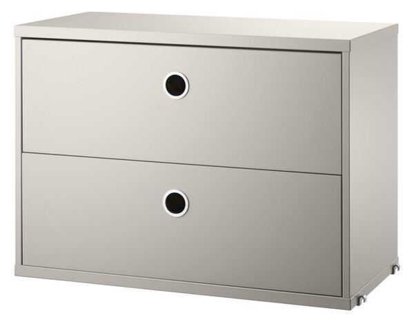 Komoda Chest with Drawers 58 x 30 cm, Beige – String