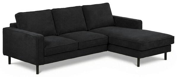 ROHOVÁ SEDAČKA, textil, čierna Livetastic - Sedačky, Online Only