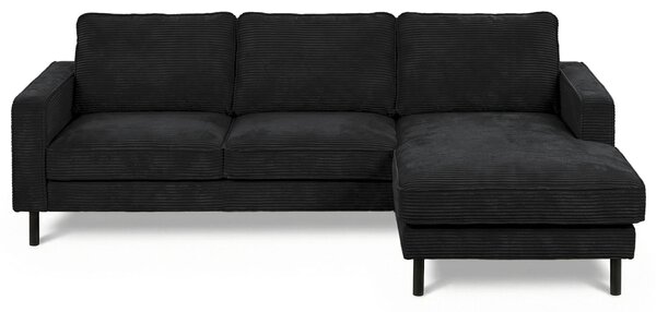 ROHOVÁ SEDAČKA, textil, čierna Livetastic - Sedačky, Online Only