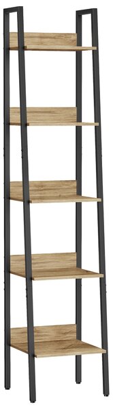 Dekorstudio Regál do obývačky LLS109B88 z dreva a kovu 33×30×170 cm - dub artisan