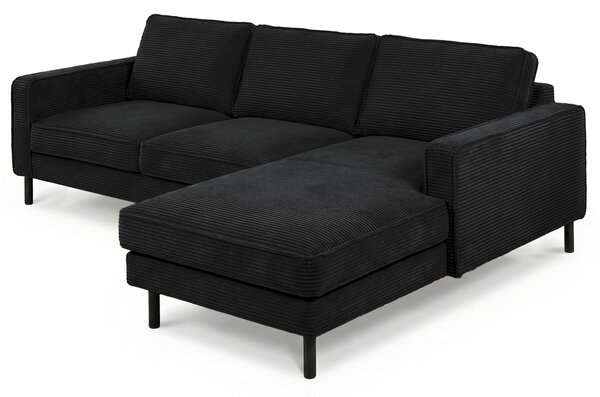 ROHOVÁ SEDAČKA, textil, čierna Livetastic - Sedačky, Online Only