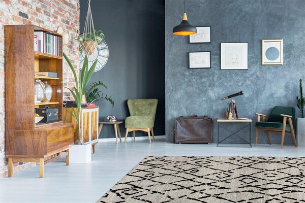 BEHÚŇ, 80/150 cm sivá, čierna Kayoom - Online Only bytové doplnky, Online Only
