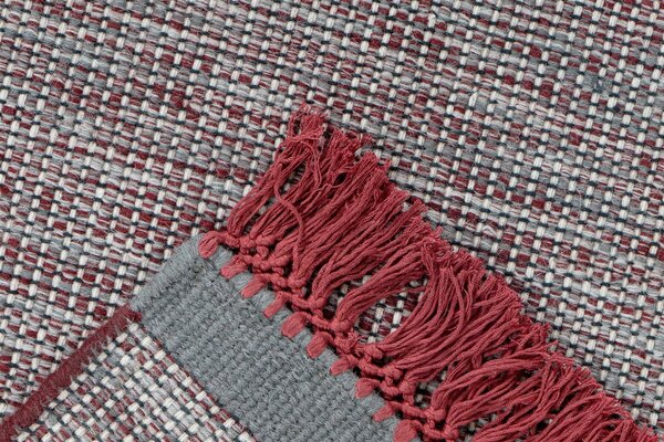 PLOCHO TKANÝ KOBEREC, 170/240 cm sivá, červená Kayoom - Online Only bytové doplnky, Online Only