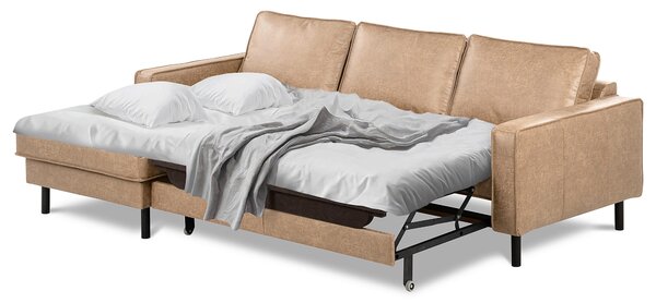 ROHOVÁ SEDAČKA, textil, koža, piesková Livetastic - Sedačky, Online Only