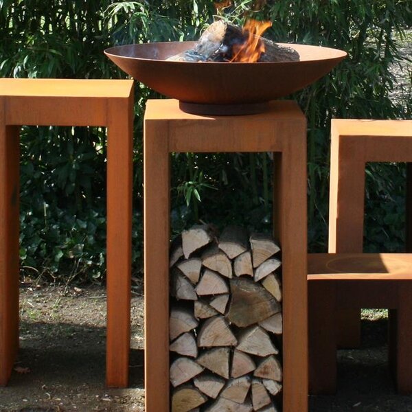 Záhradné cortenové ohnisko Ø 600 x 140 mm