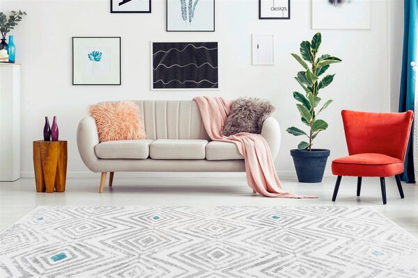 BEHÚŇ, 80/150 cm sivá, biela Kayoom - Online Only bytové doplnky, Online Only
