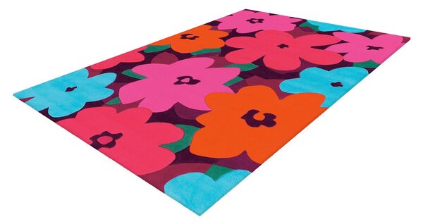 PLOCHO TKANÝ KOBEREC, 140/200 cm viacfarebná, pink - Online Only bytové doplnky, Online Only