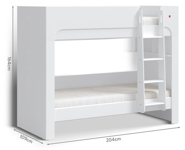 Cilek Poschodová posteľ 90x200 cm Varia White
