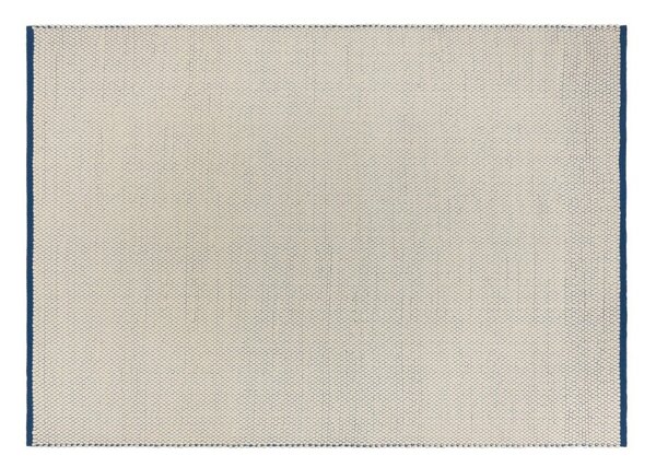 Modrý/béžový ručne tkaný vlnený koberec 170x240 cm Lenu – noo.ma