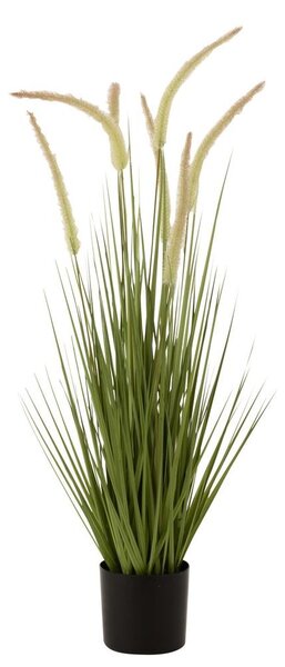 Dekoratívna okrasná tráva v kvetináči - 11*90 cm - J-Line by Jolipa